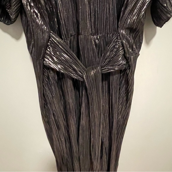 NWT Smash + Tess Tasia Jumpsuit in Black Metallic - Picture 5 of 11
